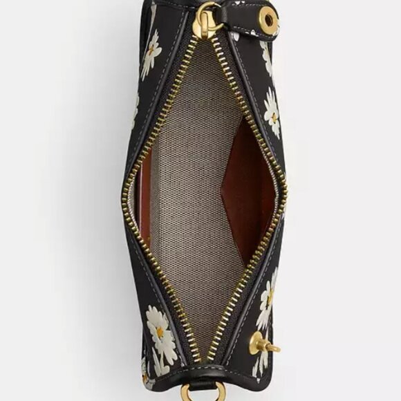 NEW Coach Swinger 20 with floral print Glovetanned leather - Picture 4 of 13